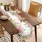 Spring Linen Table Runner 13x72 Inch – Watercolor Floral Design for Seasonal, Holiday, Kitchen, Dining Room, Mantel, and Farmhouse Home Décor